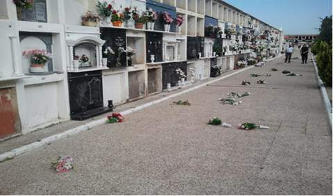 La Concejala de Obras y Servicios denuncia actos vandlicos en el Cementerio
