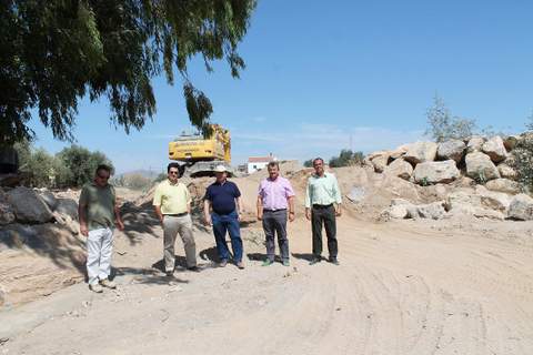 El Ayuntamiento de Pulp y la Confederacin Hidrogrfica del Segura, continan los trabajos de reparacin y prevencin de riadas en la Rambla Nogalte