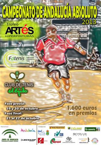 El Club de Tenis El Ejido organiza el Campeonato de Andaluca Absoluto, masculino y femenino