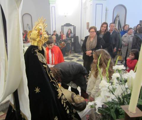 Noticia de Almería 24h: Despedida de la venerada imagen de la Virgen de las Angustias de La Alquería