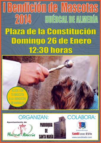 Noticia de Almera 24h: Huercal de Almera bendecir por primera vez a sus mascotas este domingo