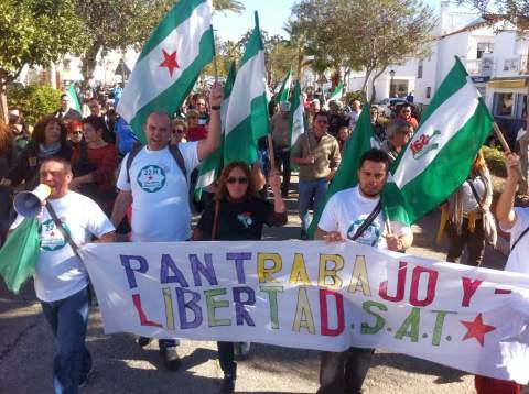 MANIFESTACIN PUERTA PURCHEA-REINA REGENTE. 23 DE FEBRERO. POR NUESTROS DERECHOS Y LIBERTADES