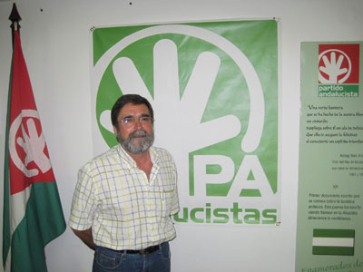 Noticia de Almería 24h: Juan Martínez, Sec. Prov. del PA en Almería califica de esperpéntica la visita del candidato a presidir el PP andaluz