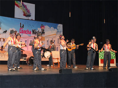 Noticia de Almera 24h: En el encuentro de Agrupaciones de Carnaval de El Ejido 2014 destacan la originalidad de sus letras y la excelente puesta en escena