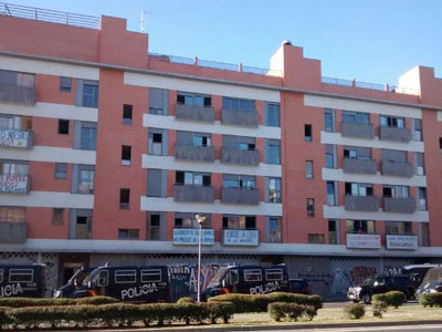 Afectados por la hipoteca Almera, condena el desalojo de la corrala La Utopia por parte de los cuerpos de seguridad del estado
