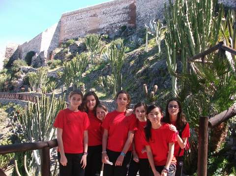 Las chicas de la E.D.M de Atletismo quintas en el campeonato de Andaluca Jugando al Atletismo
