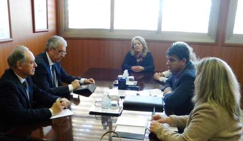 El coordinador provincial de C's, Ciudadanos de Almeria , Miguel Cazorla, visita ASEMPAL