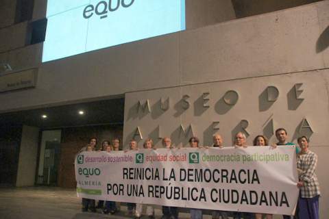 Noticia de Almería 24h: EQUO Almería inició su campaña electoral en el Museo de Almería