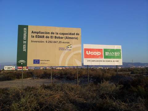 La Junta de Andaluca comienza las obras de ampliacin de la depuradora de El Bobar, en Almera