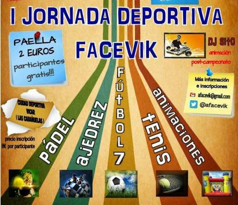 la asociacin juvenil Facevik organiza para el da 31 una jornada multideportiva