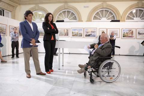 El Patio de Luces de Diputación acoge la exposición '25 años, 75 acuarelistas' 