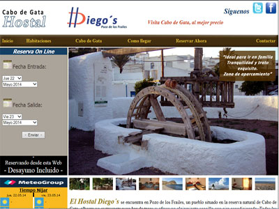 El Hostal Diego`s renueva su pgina Web y se introduce en las redes sociales