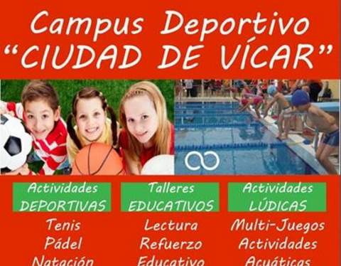 Raqueta Poniente oferta su Campus Deportivo 'Ciudad de Vcar' a nios de 4 a 12 aos