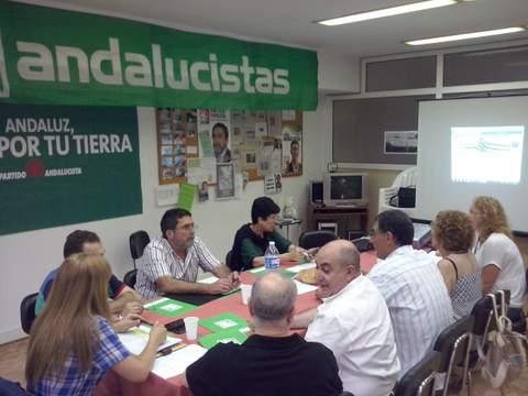 Noticia de Almería 24h: Los andalucistas se reunieron en Almería en la delegada del Comité Provincial