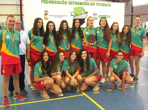 Noticia de Almera 24h: Cajamar CVPA se hace con la medalla de bronce en el Campeonato de Espaa cadete de voleibol femenino