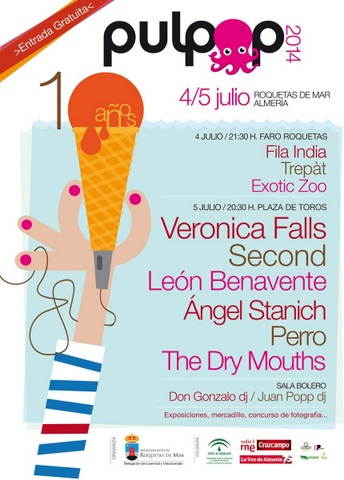 Pulpop Festival se celebra en Roquetas de Mar el 4 y 5 de julio