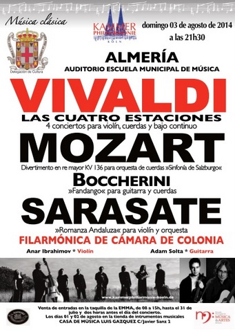 Noticia de Almera 24h: Concierto de la Orquesta de Cmara Filarmona de Colonia en Almera