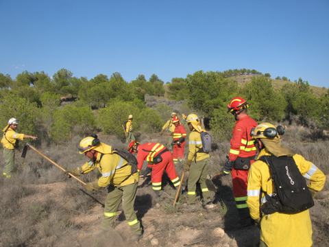 Noticia de Almera 24h: El Infoca adiestra en tcnicas de extincin de incendios forestales a personal del Campo de Maniobras y Tiro 'Alvarez de Sotomayor' 