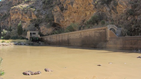 El pantano de Bennar contiene 5,13 hectmetros cbicos de agua, un 69% menos que a finales de junio de 2013