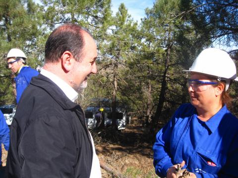 La Junta mejora el monte pblico El Conde, de Bacares, para prevenir incendios forestales 