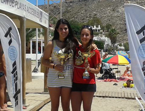 Dos nadadoras del Natacin y Waterpolo Roquetas en el Campeonato de Andaluca Absoluto de verano