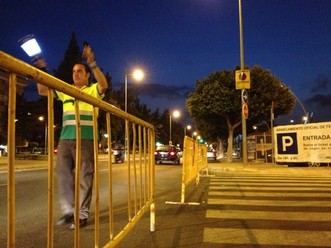 Verdiblanca ofrece a abonados del Almera parking gratis de feria para ir al ftbol