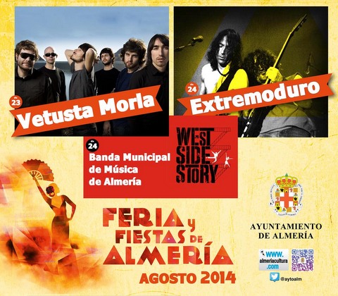 Variedad de estilos y pblicos en los conciertos programados para la #FeriadeAlmeria
