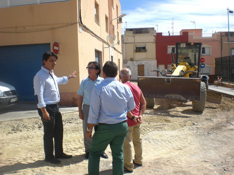 Las obras en la red de saneamiento y pavimentacin de Piedras Redondas concluyen esta semana