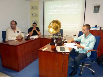 Conferencia en el IEA: La Canción como género principal en la producción musical de José Padilla