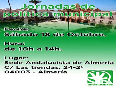 Noticia de Almería 24h: El PA organiza unas jornadas de política municipal
