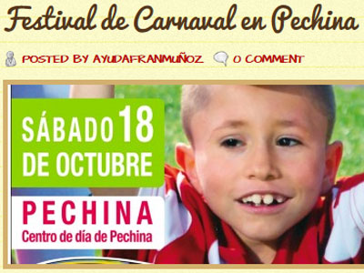 Noticia de Almera 24h: Pechina te invita este sbado a la solidaridad con el Festival de Carnaval a beneficio de Fran Muoz Rivas 