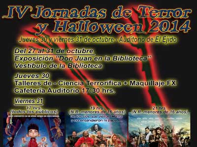 Noticia de Almera 24h: Los amantes del terror podrn disfrutar esta semana de las IV Jornadas de Terror y Halloween que incluyen cine, talleres y exposiciones