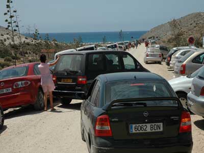 Noticia de Almera 24h: Crece un 14% el nmero de usuarios de los dispositivos de transporte y aparcamiento del Parque Cabo de Gata-Njar este verano