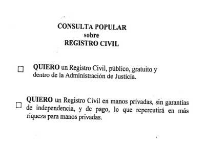 Noticia de Almera 24h: El Sector de Justicia de CC.OO de Almera convoca una consulta popular sobre la privatizacin del Registro Civil