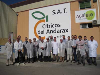 Una delegacin de productores de Palma del Ro visita la provincia para conocer el modelo agrcola de Almera