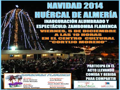 Hurcal de Almera inaugura este viernes la Navidad con el encendido del Pino y la msica de Zambomba Flamenca