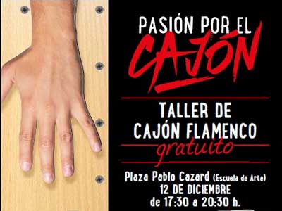 Proyecto Hombre Almera realiza un taller de Cajn Flamenco PASION POR EL CAJN en la Plaza de la Escuela de Arte