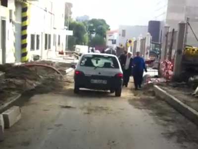 Noticia de Almería 24h: IU exige medidas de seguridad para peatones  en las obras de la calle Haza de Acosta