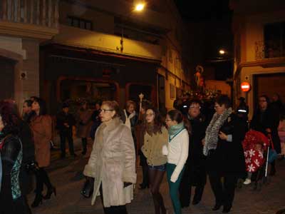 Arrancan las fiestas de invierno en Gdor con la procesin de alabanza al patrn San Sebastin
