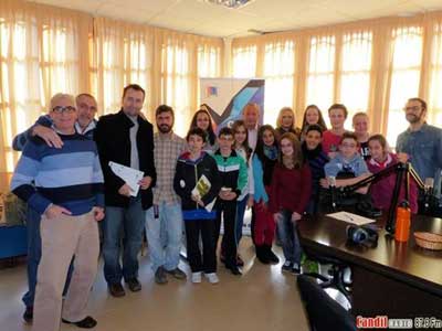 Candil Radio comienzan la grabacin del Concurso de Medio Ambiente con los cinco IES de la comarca