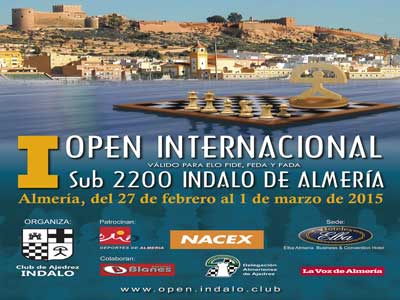 Este viernes comienza el I Open Internacional de Ajedrez Sub2200 Indalo de Almeria