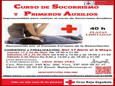 La Asamblea de la Cruz Roja organiza un Curso de Socorrismo y Primeros Auxilios