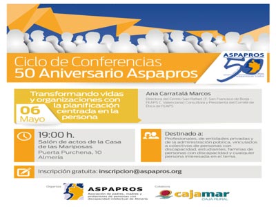 ASPAPROS organiza el ciclo de conferencias con motivo de su 50 aniversario