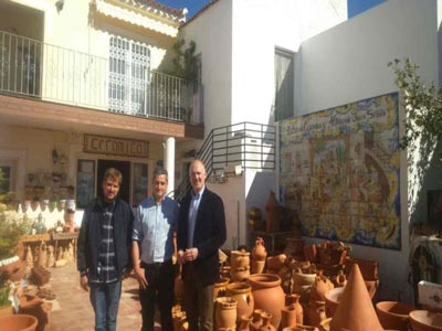 Joaqun Jimnez visita puntos de inters artesanal de Sorbas y Njar en los Das Europeos de la Artesana