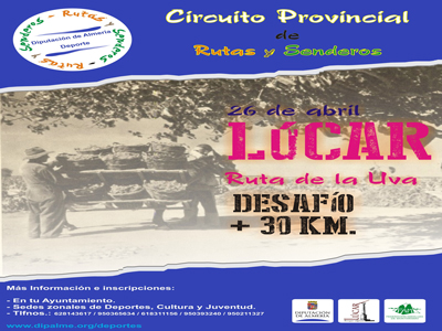Diputacin organiza la Ruta de la Uva entre Lcar y El Contador 