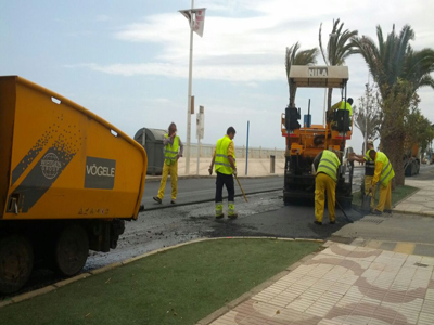 Arrancan las obras de pavimentacin del Paseo del Malecn