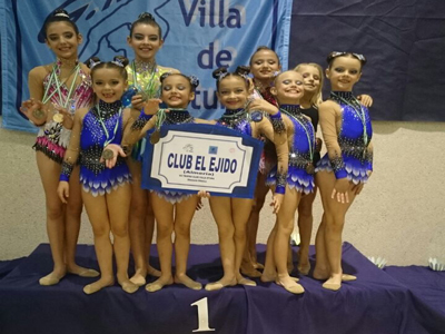 El Club Gimnasia Rtmica El Ejido consigue 11 podiums en Otura (Granada)