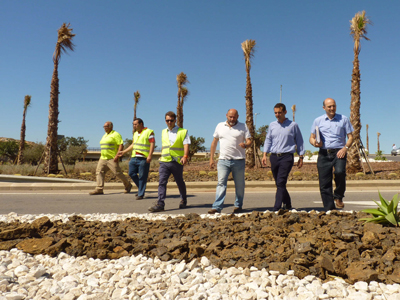 El Ayuntamiento concluye las obras de mejora paisajstica del acceso a la ciudad desde Poniente