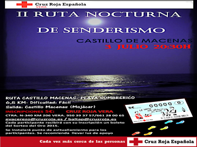 Cruz Roja Espaola en Vera organiza la II Ruta de Senderismo Nocturno