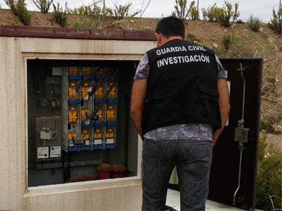 La Guardia Civil detiene al autor de 4 robos de cable de cobre en casetas de alta tensin 
